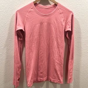 Lululemon Swiftly Tech Long Sleeve Crew Size 6 Pink